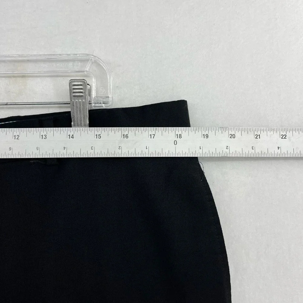 Tommy Hilfiger Men's Pants Sz 36x30 Black Classic Straight Leg Pure Wool Trouser - Picture 3 of 11